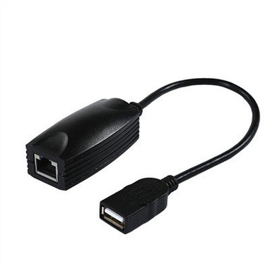 USB 2.0 Um adaptador fêmea para RJ45 fêmea