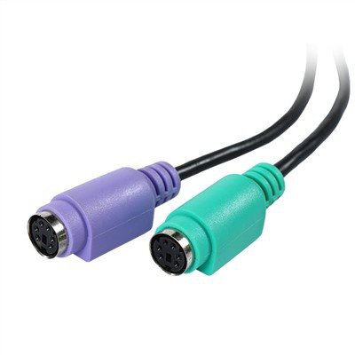 USB 2.0 Para cabo conversor de teclado e mouse Ps2 duplo