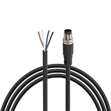 M12 macho conector de sensor de 4 pinos, cabo elétrico de tomada de aviação para controle de automação industrial, módulo fieldbus, rede de dispositivos